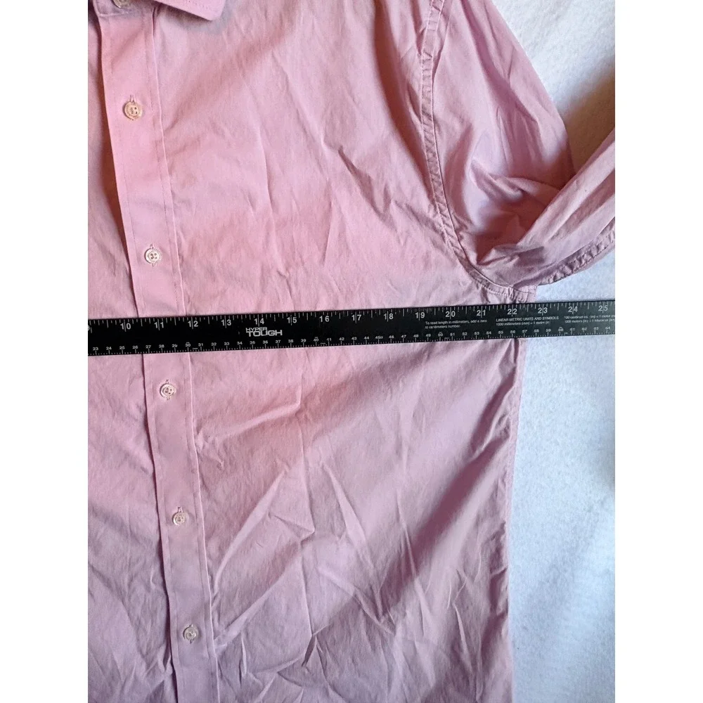 Banana Republic Slim Fit Pink‎ Lavender Cotton Button Down Shirt Men's XL